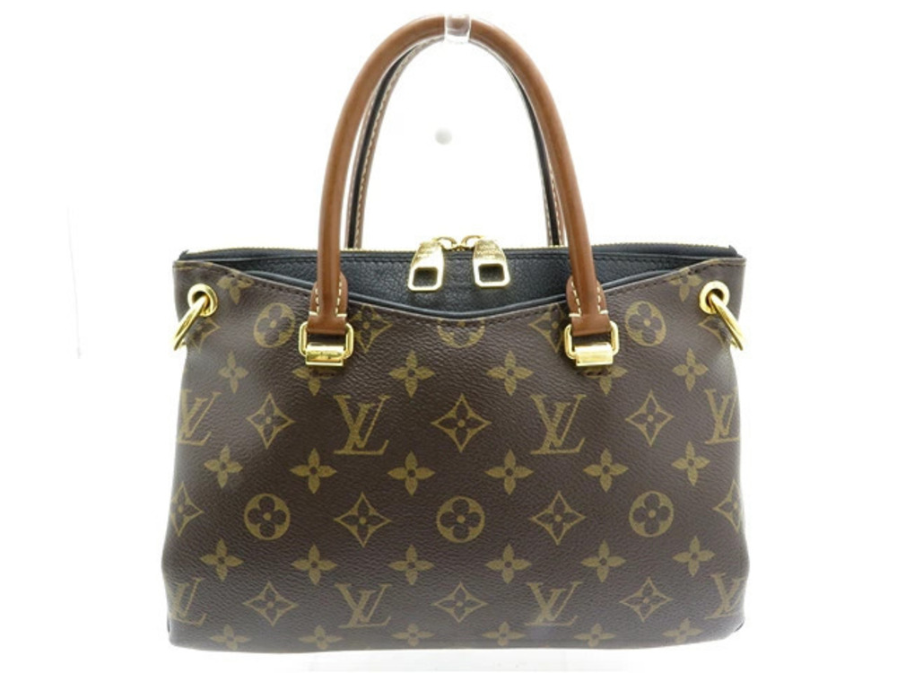 LOUIS VUITTON Pallas Shoulder Bag Handbag Monogram Noir Black